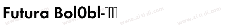 Futura Bol0bl字体转换